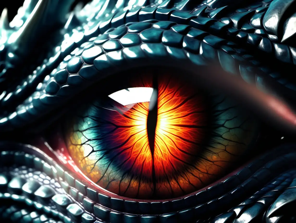 Mystical 4K HighResolution Dragon Eye Art