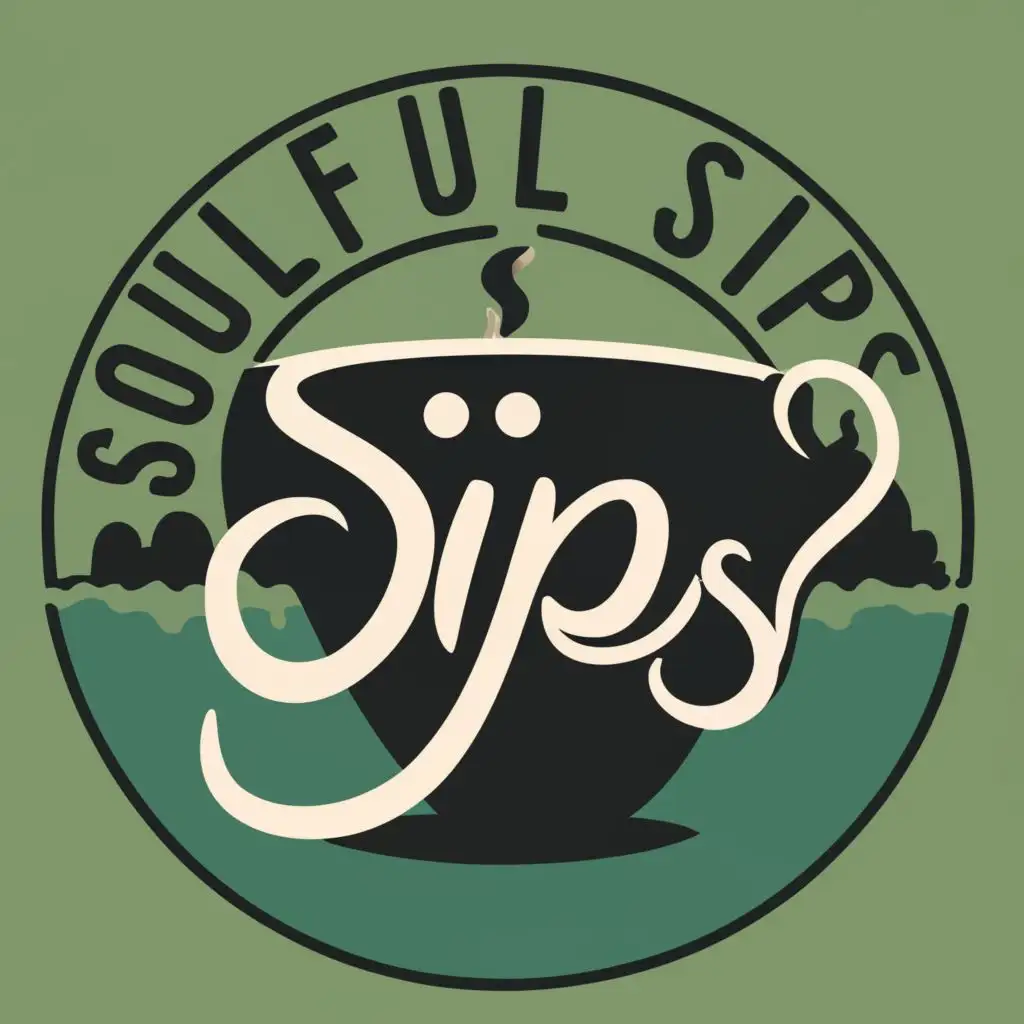 LOGO-Design-For-Soulful-Sips-Elegant-Tea-Cup-and-Steam-with-DC-Charm