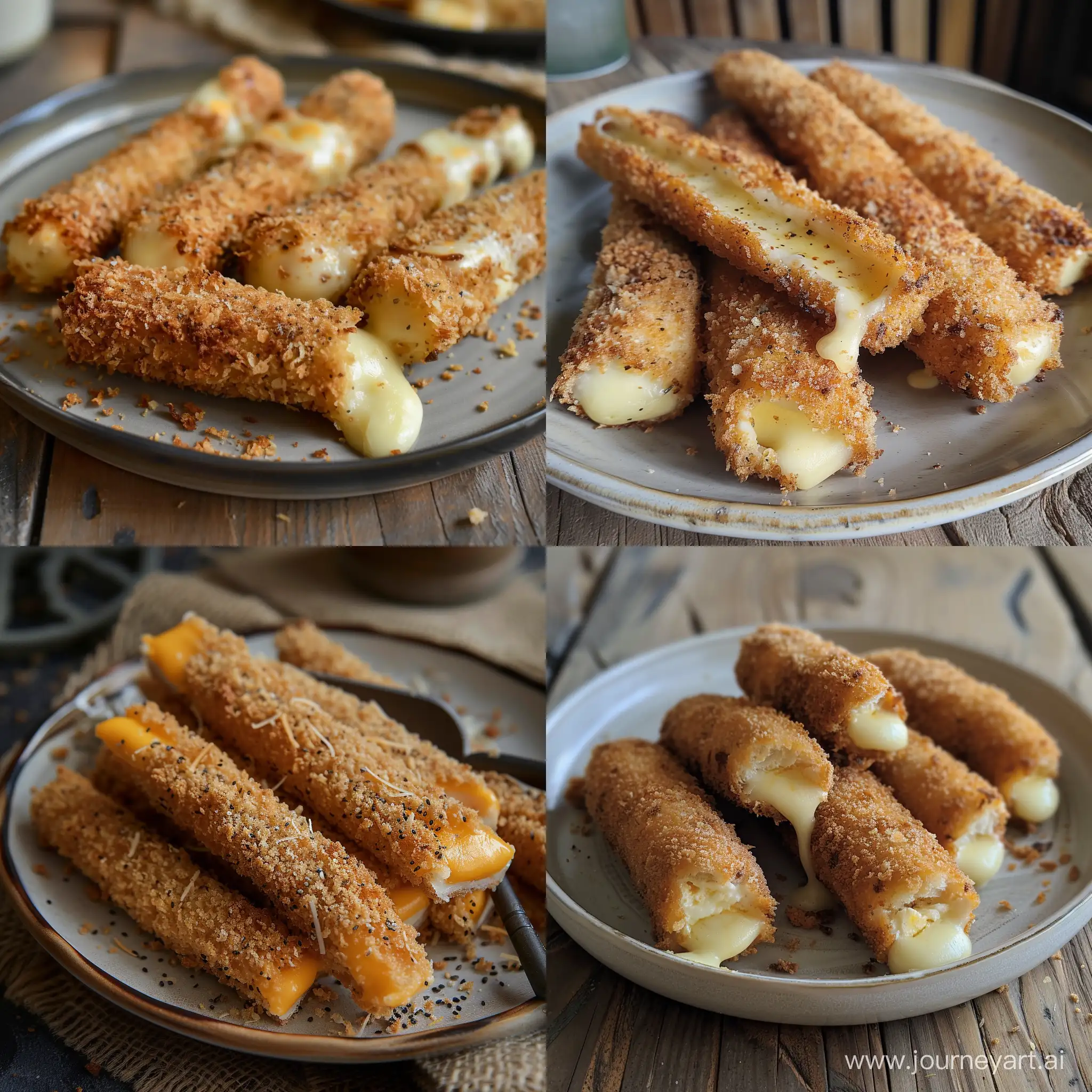 Delicious-Cheesy-Filled-Breadsticks-on-Plate