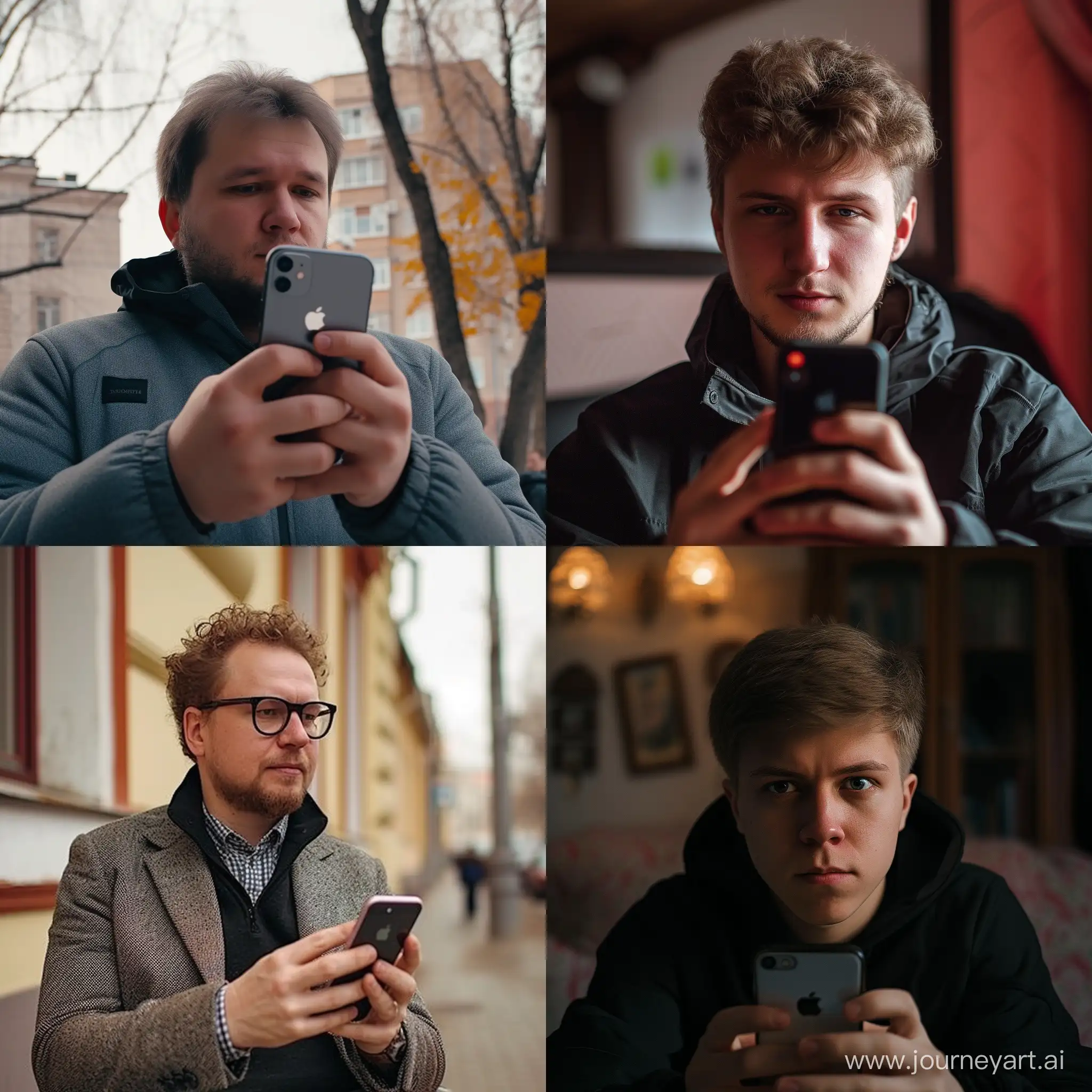 Макс Максбэтов с айфоном в руках