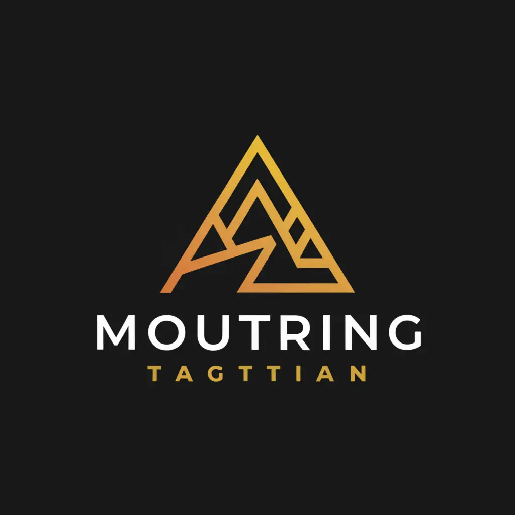 a logo design,with the text "MountRing", main symbol:mountain,complex,be used in Travel industry,clear background