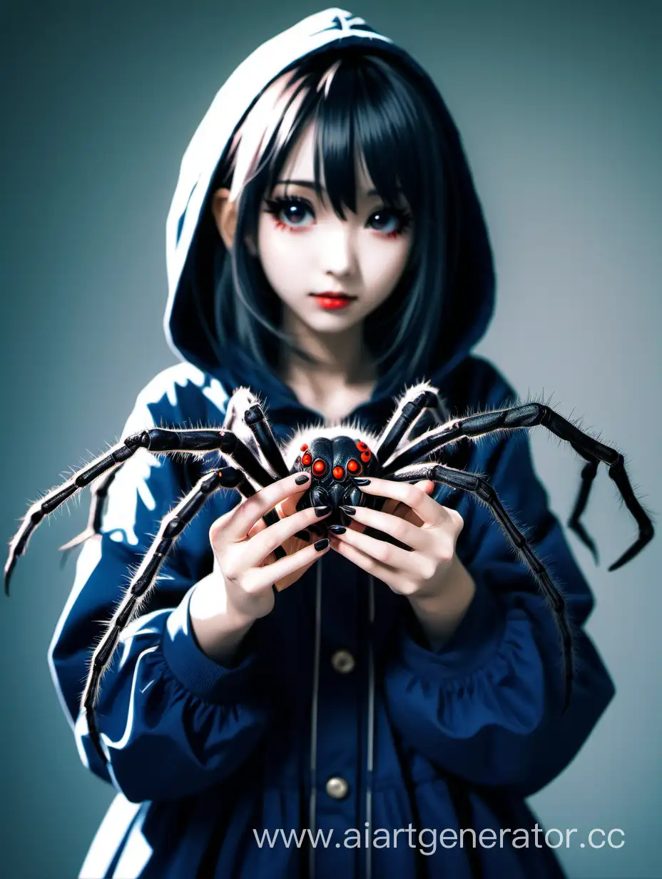 Adorable-Anime-Girl-in-Stylish-SpiderThemed-Attire
