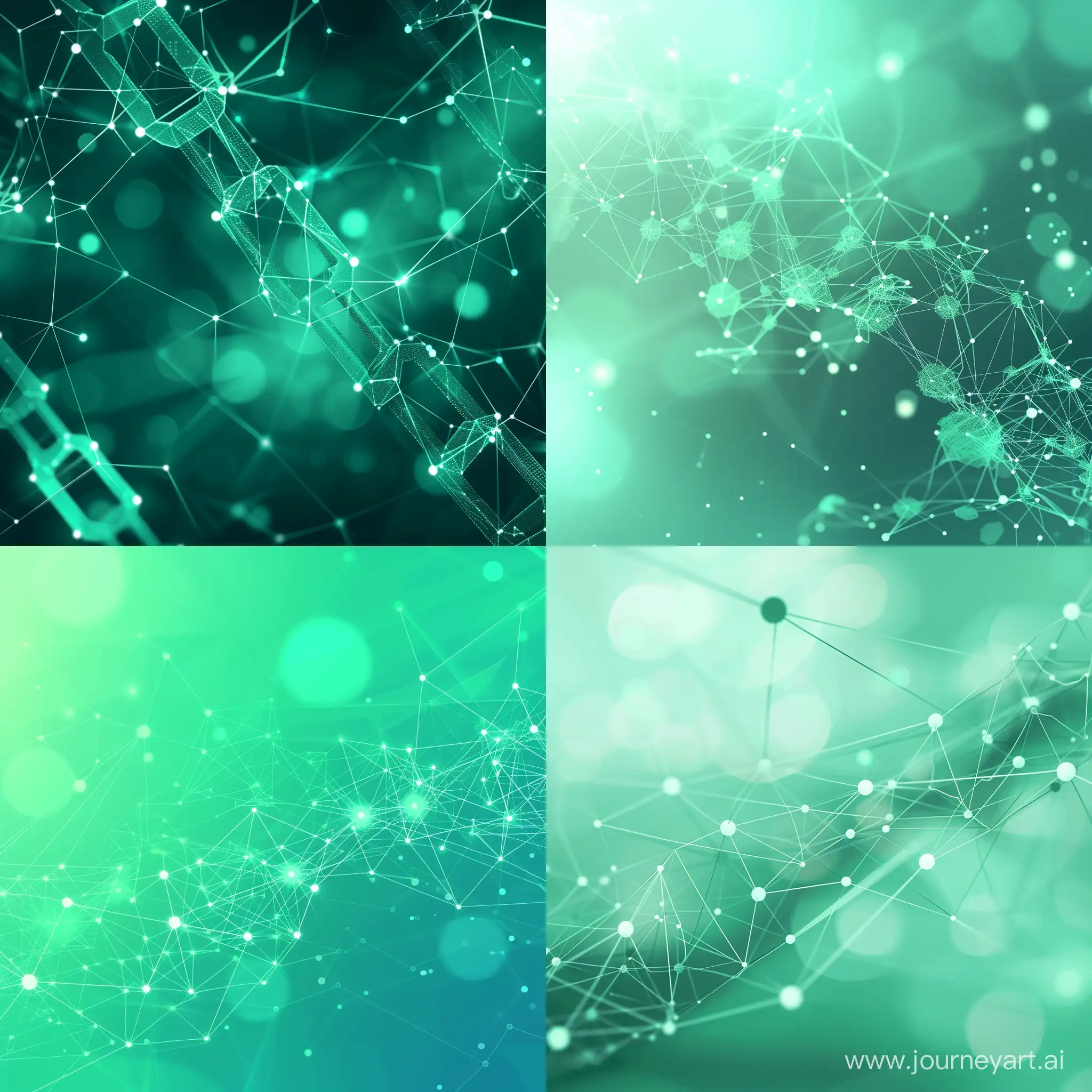 fond epuré, tecnologique, blockchain, vert bleu clair, léger
