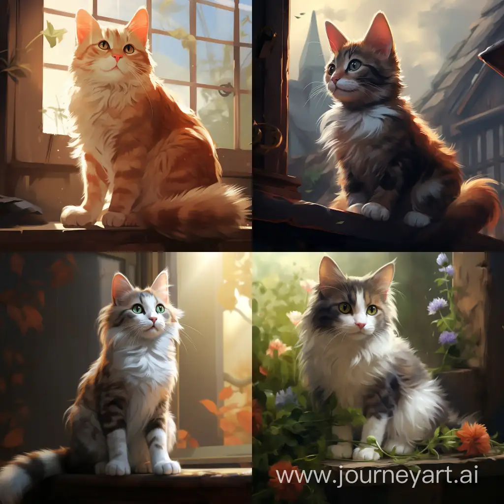 Adorable-Cat-with-Unique-Markings-AI-Art