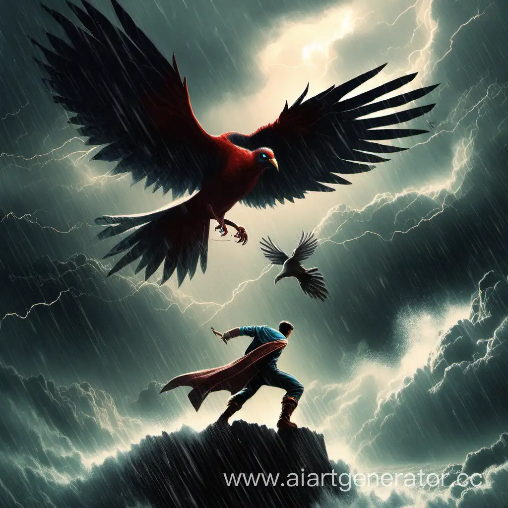 Hero-Battling-a-Massive-Storm-Bird