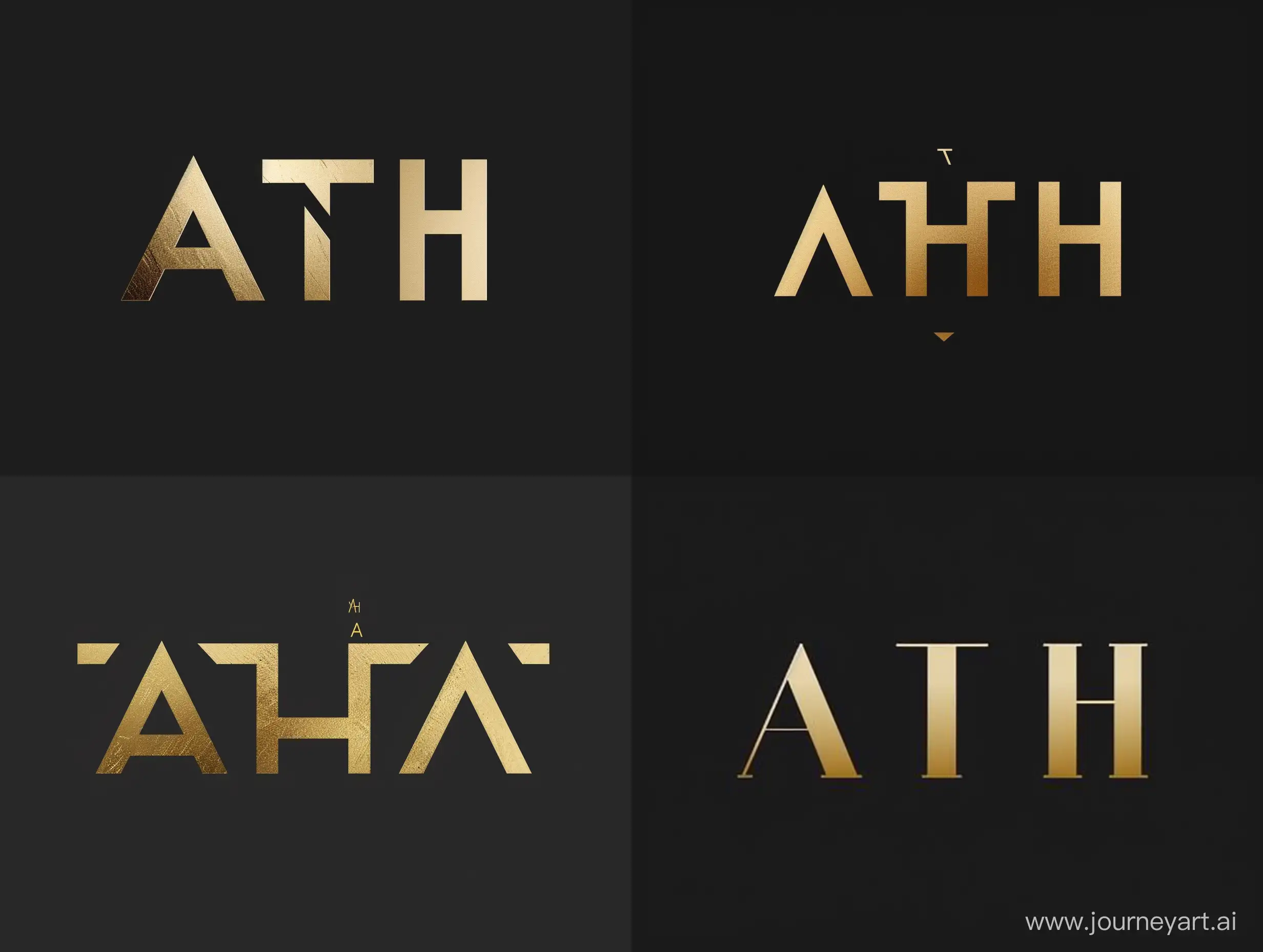 Sophisticated-Gold-and-Black-ATH-Logo-Design