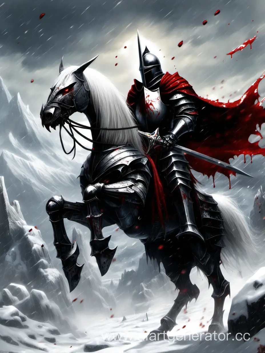 Epic-Battle-of-Black-and-White-Knights-in-Snowy-Mountains