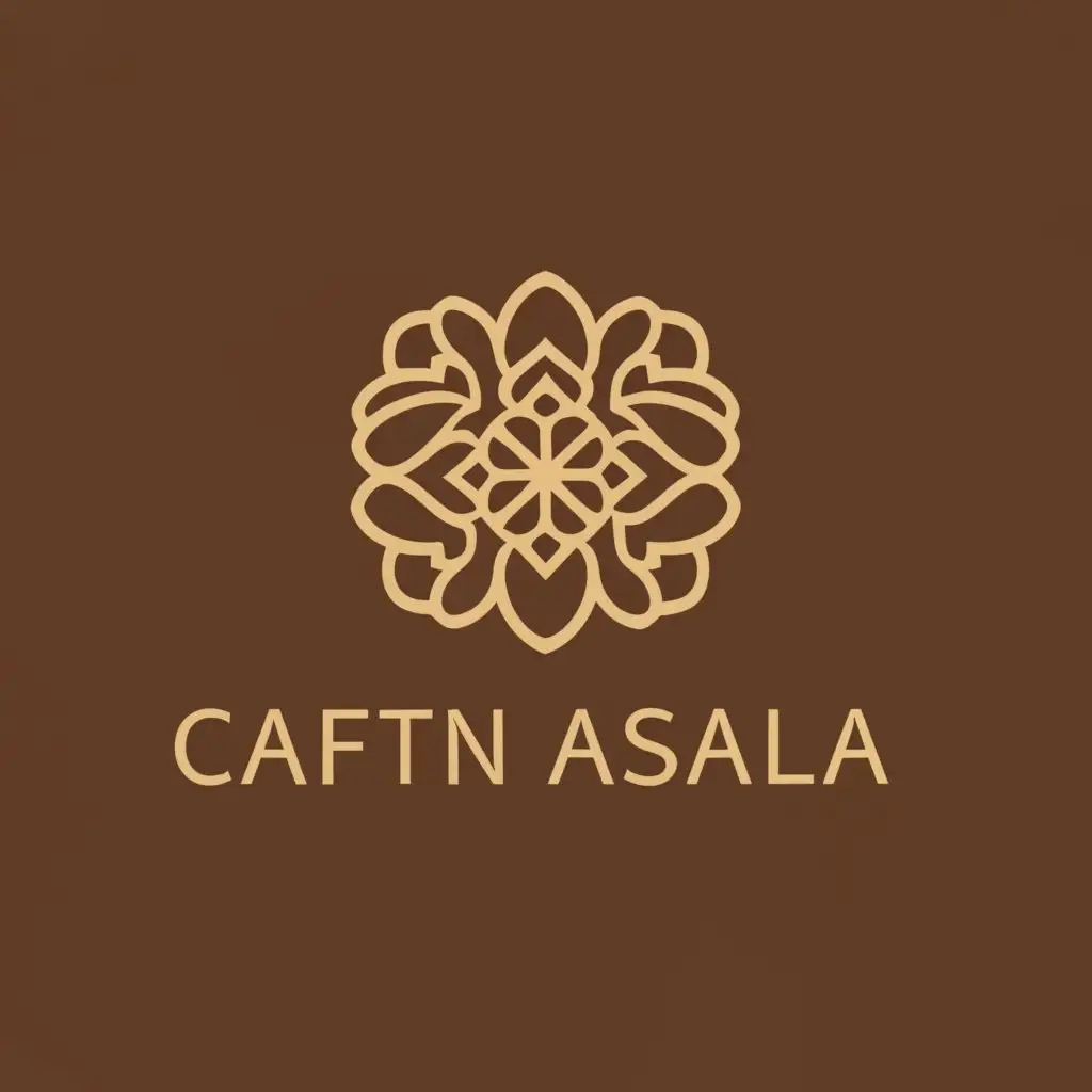 a logo design,with the text 'CAFTAN ASALA', main symbol:TRADITIONAL MOROCCAN DRESS,Moderate,clear background