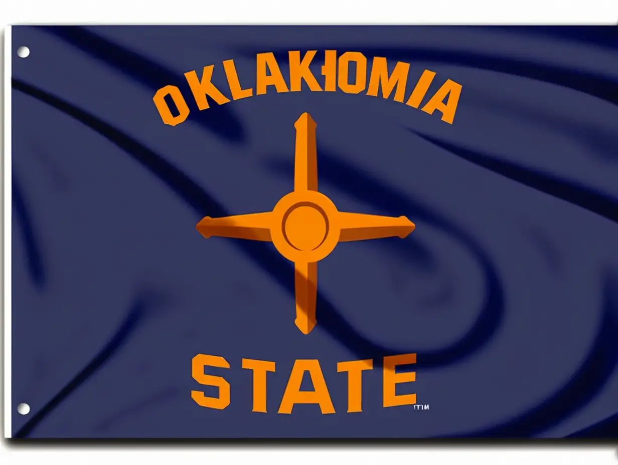 Oklahoma state flag bumper Sticker