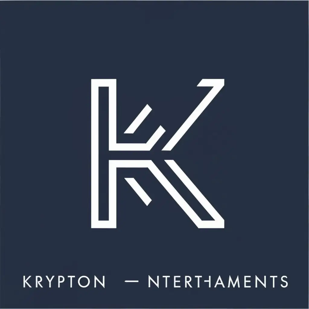 a logo design,with the text "KRYPTON ENTERTAINMENTS", main symbol:KE,Moderate,be used in Events industry,clear background