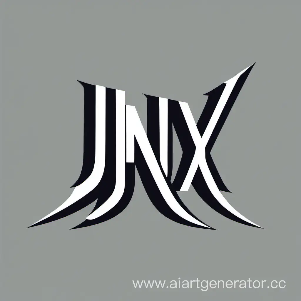 логотип с надписью "JINXX" и чтобы было дерзко