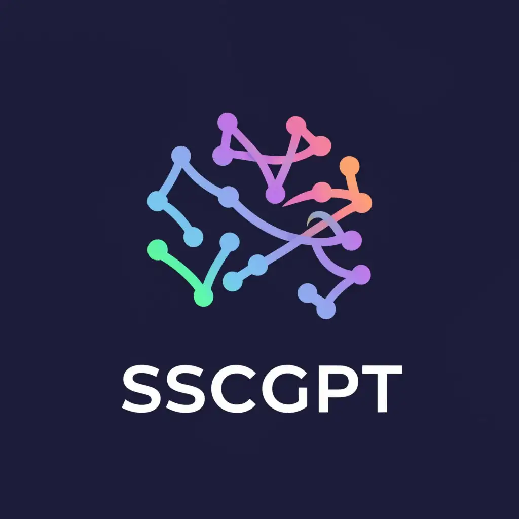 a logo design,with the text "SSCGPT", main symbol:Ai,complex,clear background