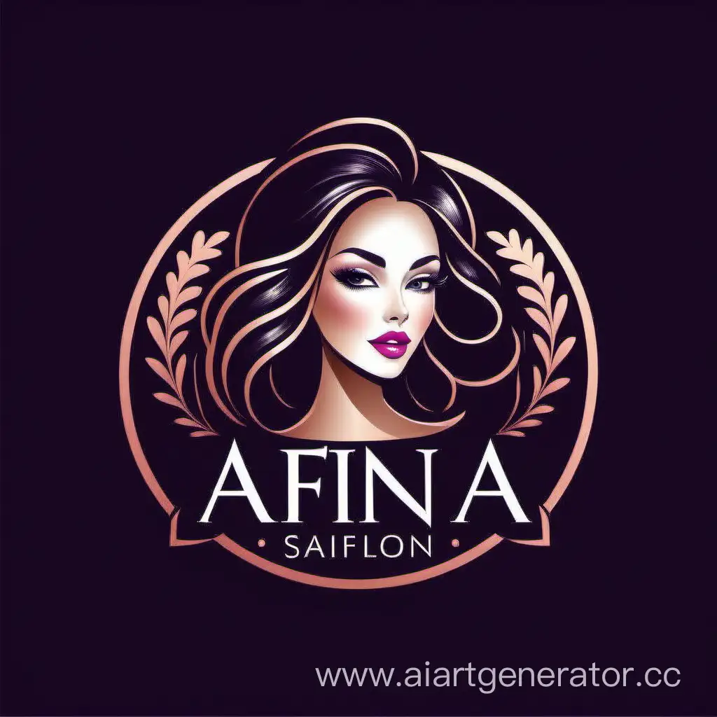 create a logo for a beauty salon, the name of the salon is AFINA