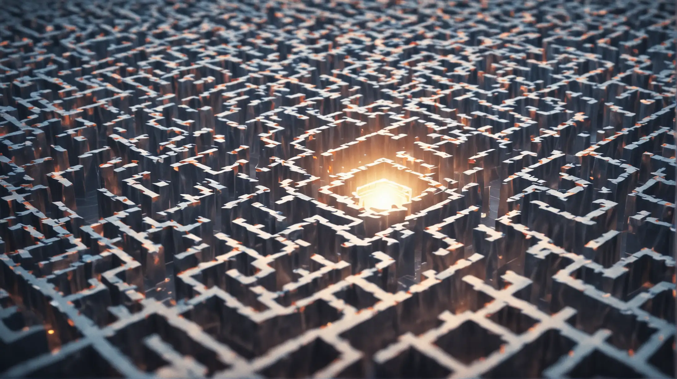 Bright Light Maze Navigating Lifes Complexities with Optimism