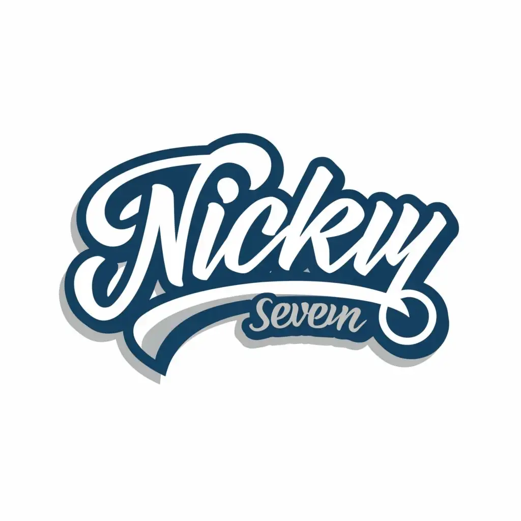 logo, NS, with the text "Nicky Seven", typography, be used in Clothing industry
and Nicky Son