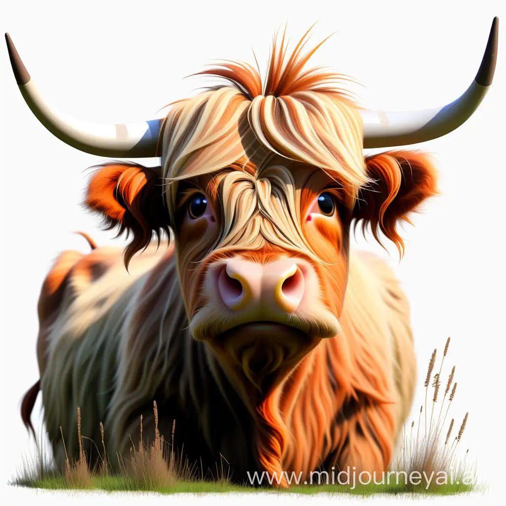 Design me a t shirt with a Highland Cow 
