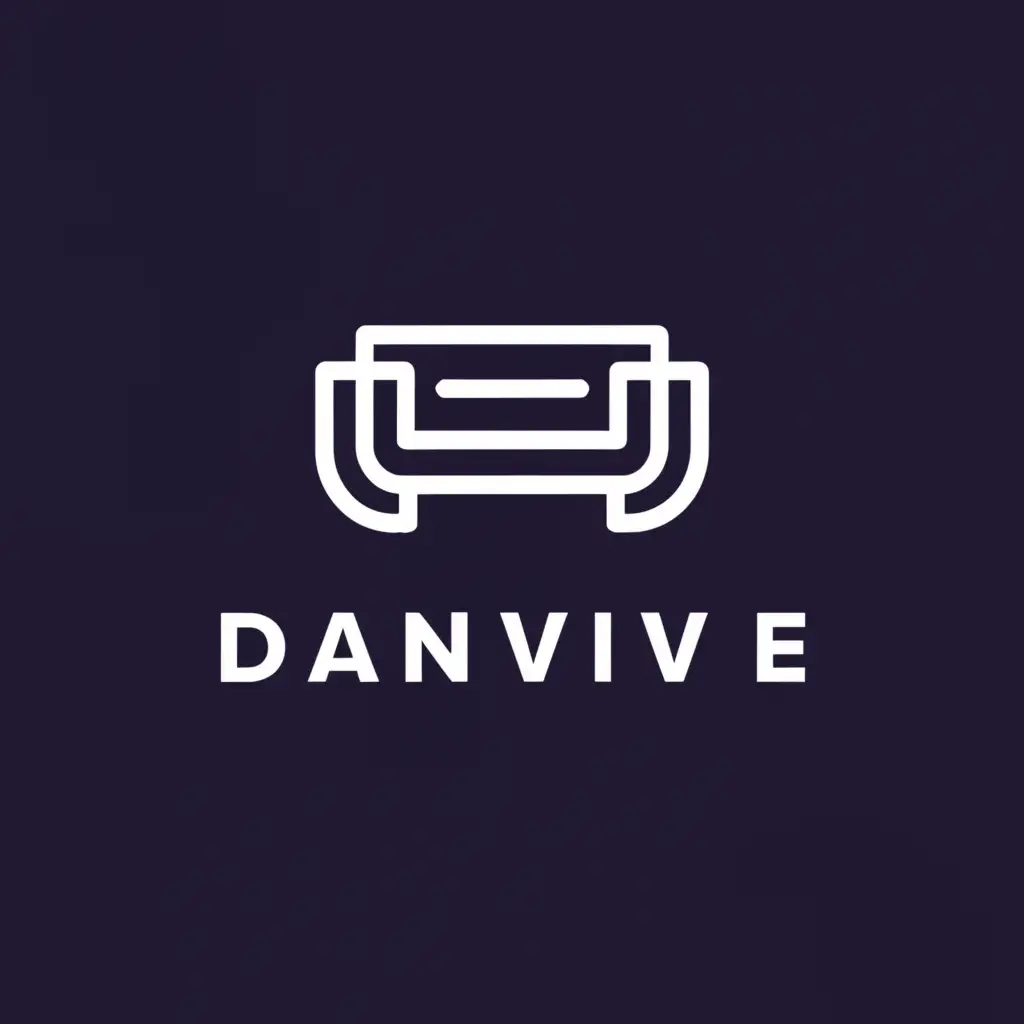 a logo design,with the text "danvive", main symbol:furniture sofa,Moderate,clear background