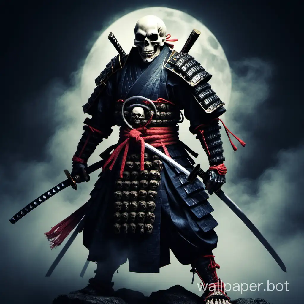Skull, Ronin, samurai, evil