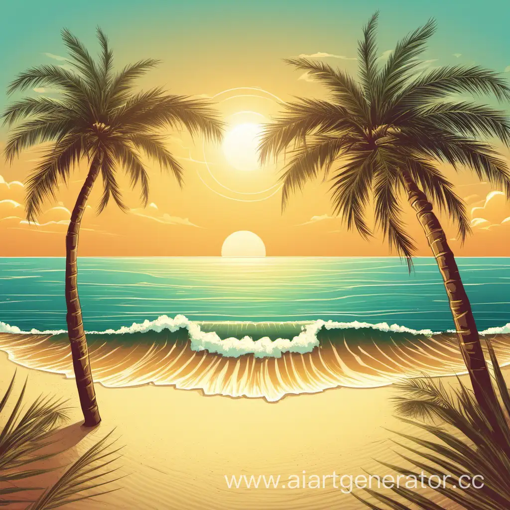 Море,солнце,песок, пальмы