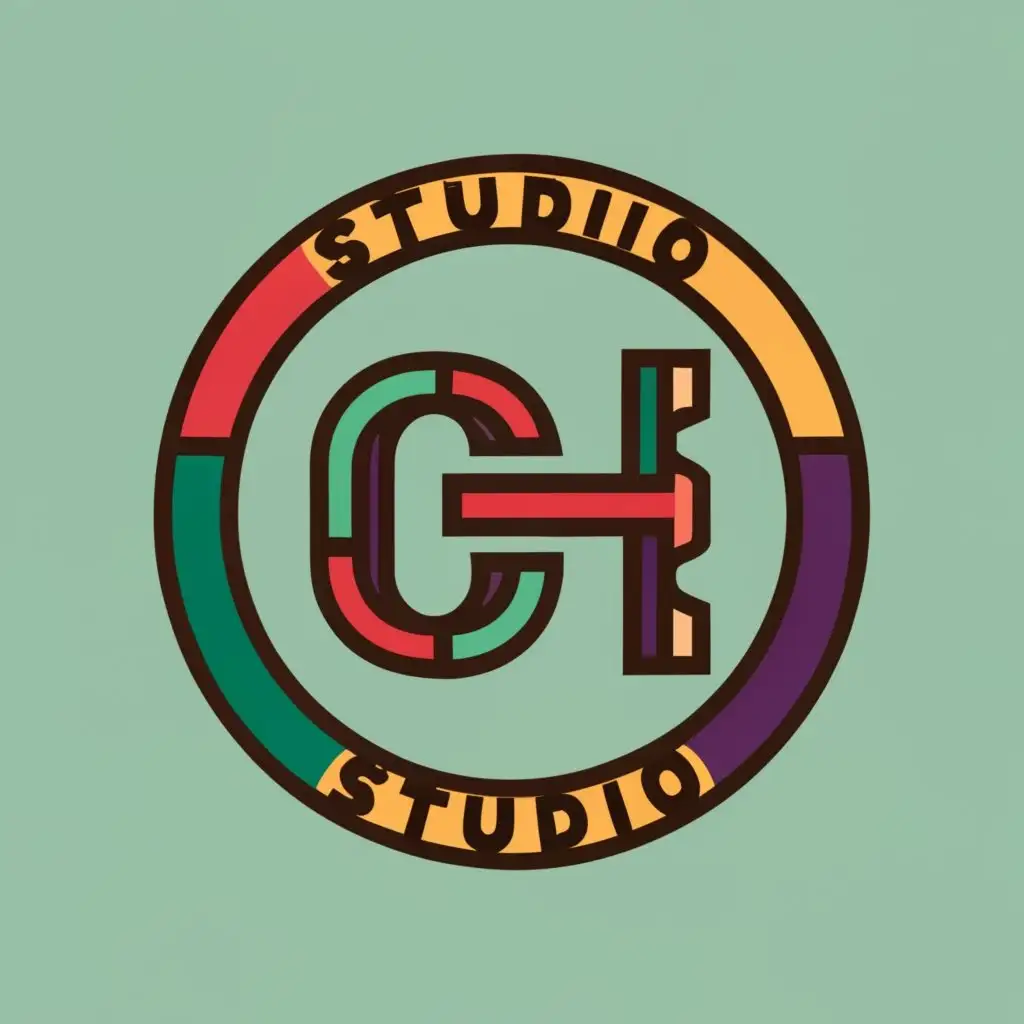logo, CH letters, with the text "CH studio", typography, be used in Education industry