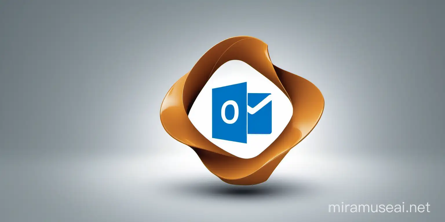 creative visual twist using outlook logo