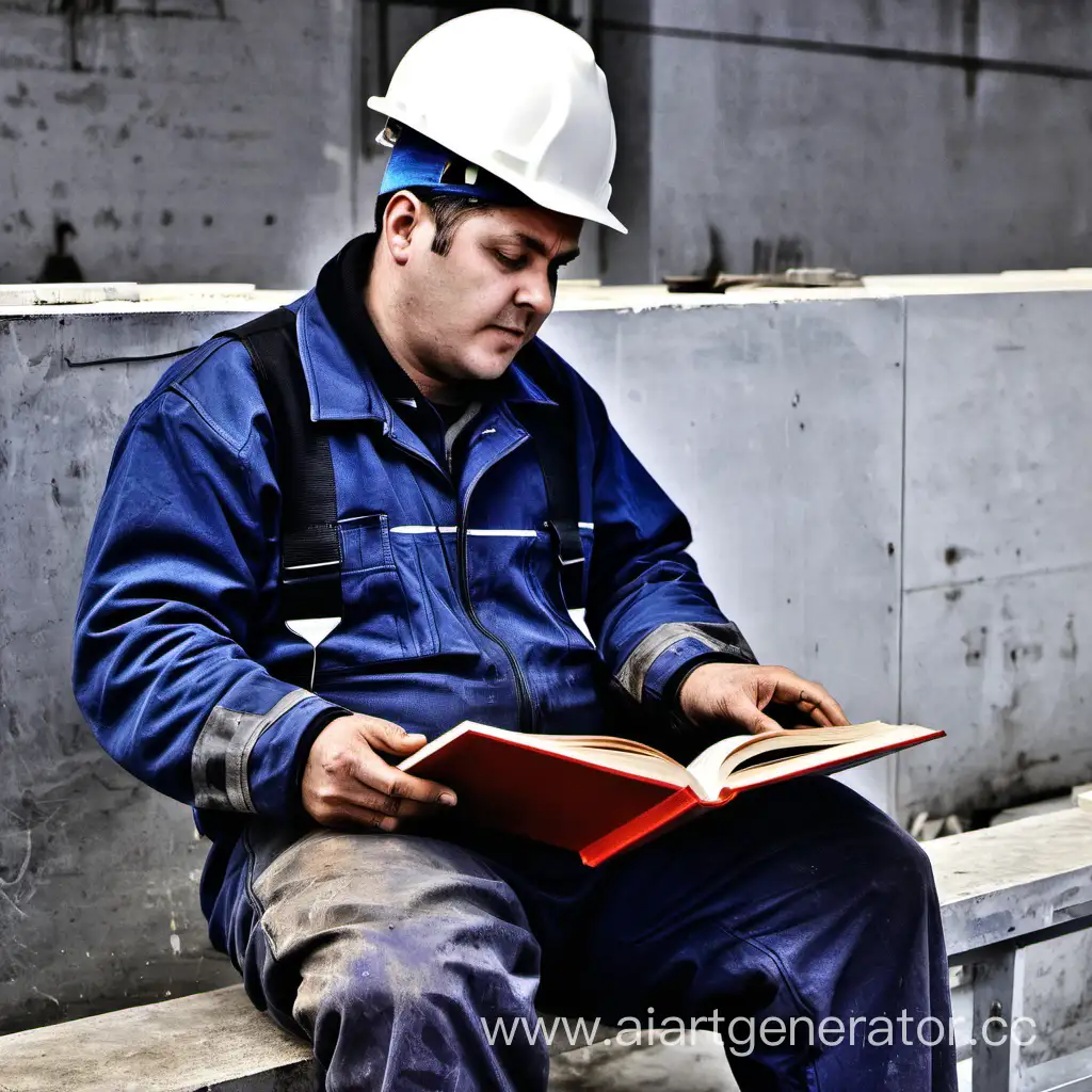 Worker-Engrossed-in-Reading-Book