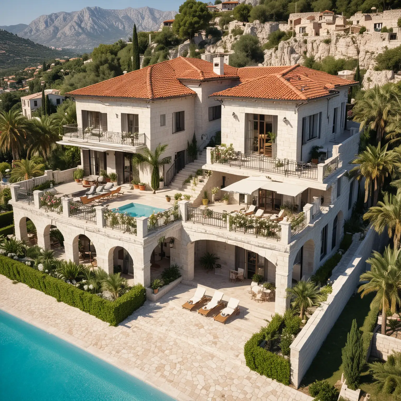 Luxury Villas with Spacious Terraces in Stari Bar Montenegro