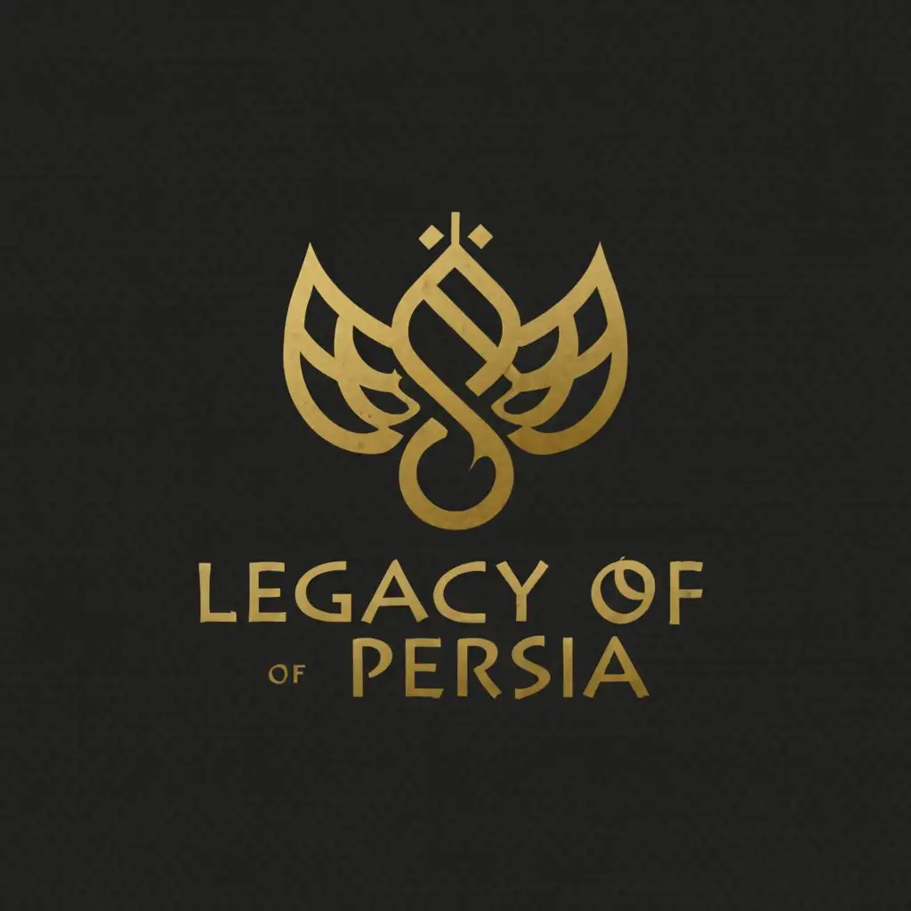 a logo design,with the text "Legacy of Persia", main symbol:A historic symbol of Persia,Moderate,clear background