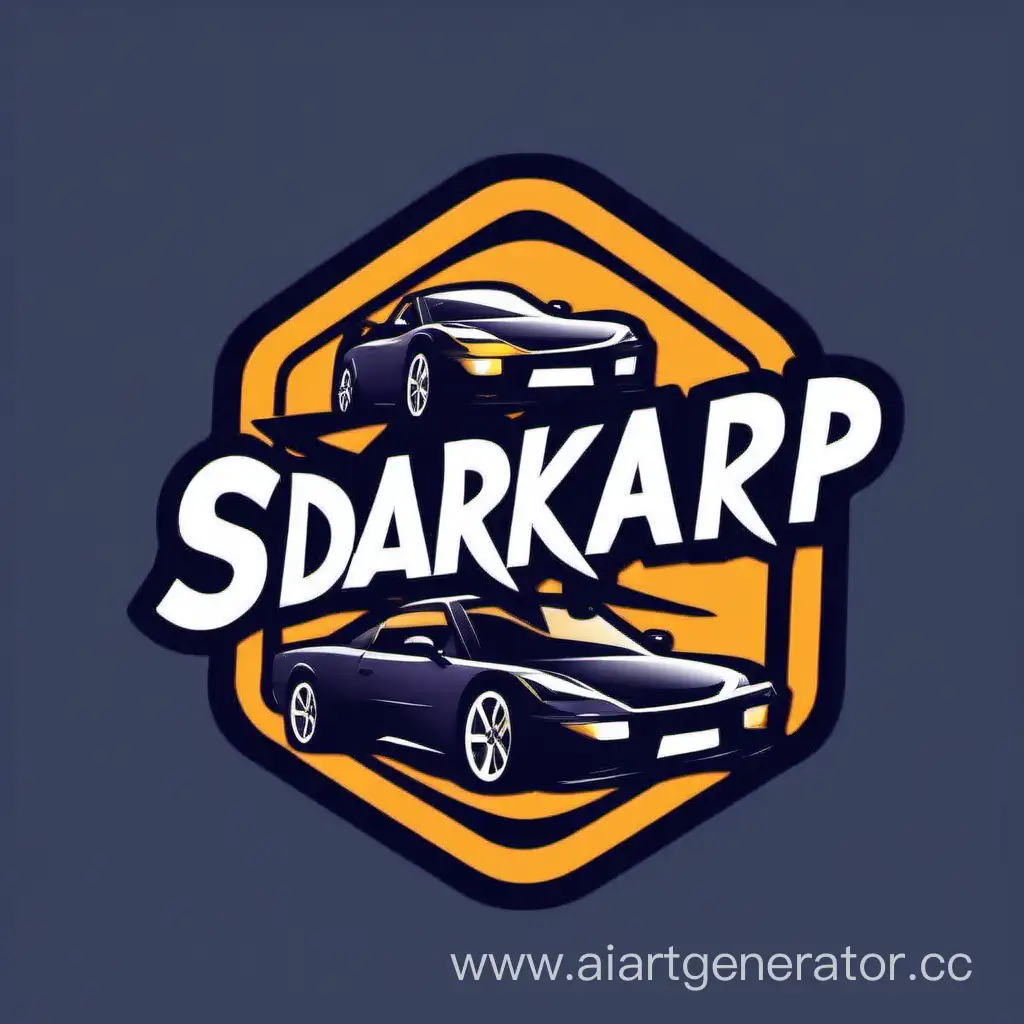 создай логотип для дискорда с автомобилями и компьютерной техникой c  ником  SDaRKaP