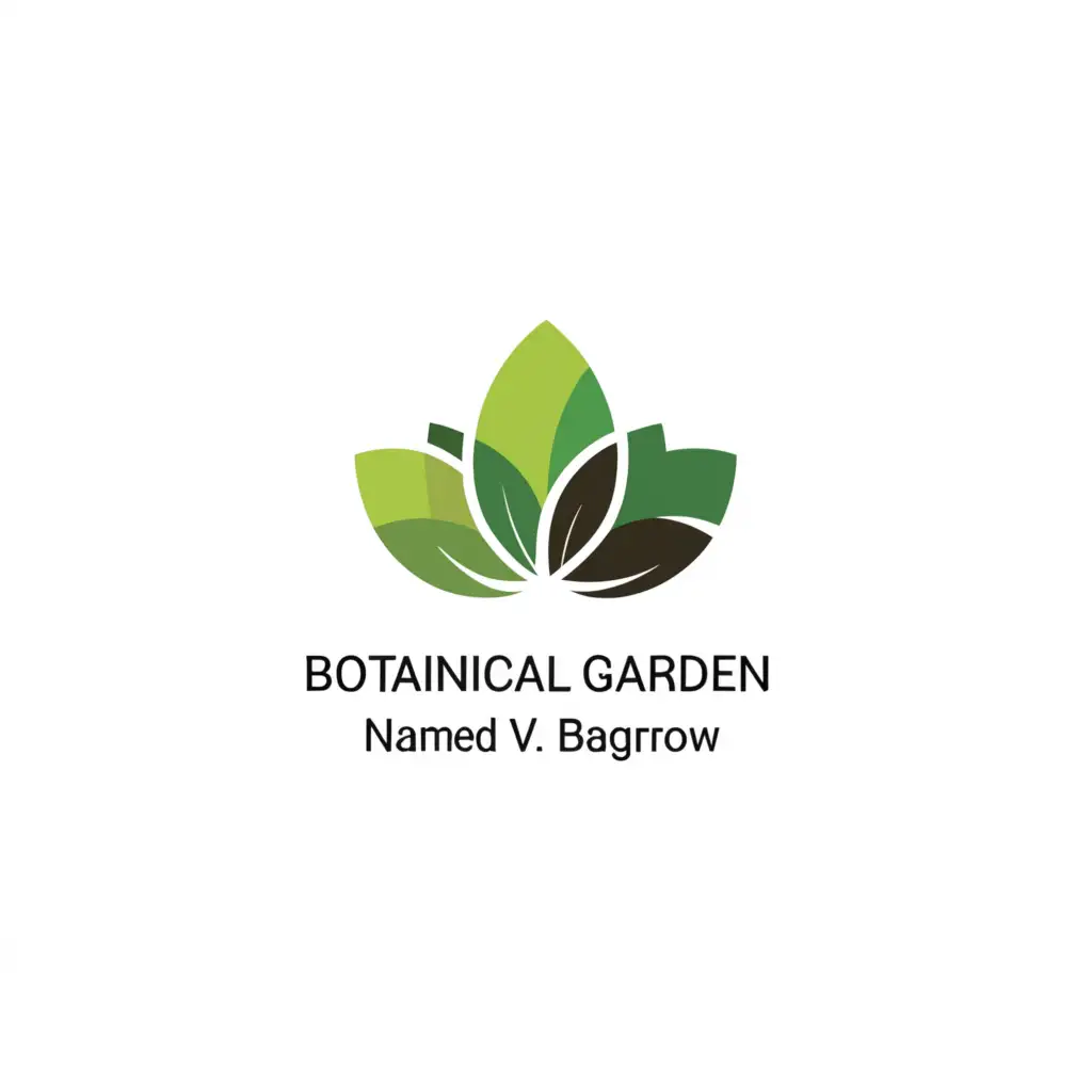 a logo design,with the text "Botanical Garden named after N.V. Bagrov", main symbol:plant,Moderate,be used in Nonprofit industry,clear background
