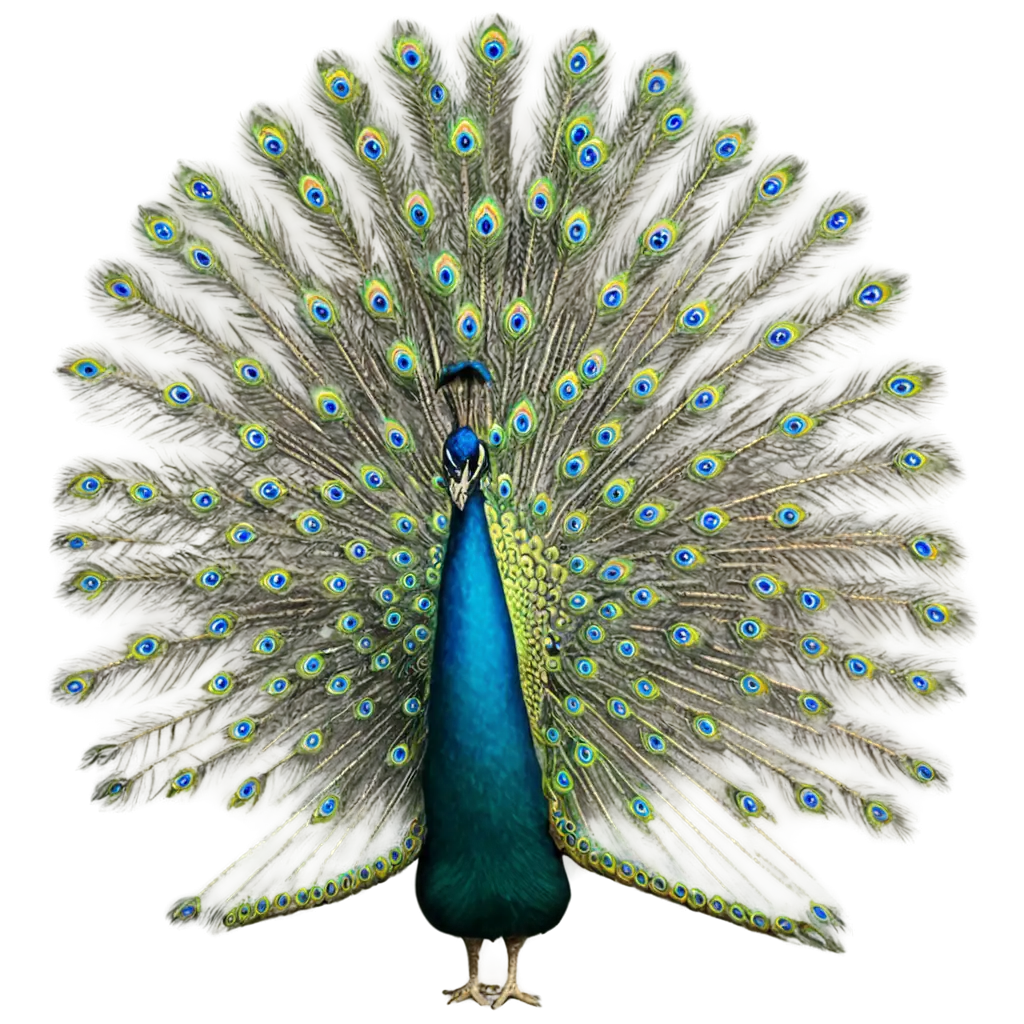 Vibrant-Peacock-Illustration-in-PNG-Format-Captivating-Beauty-in-HighResolution-Clarity
