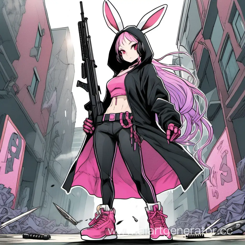 Mysterious-Iron-Bunny-Assassin-with-Sniper-Rifle-and-Throwing-Knives