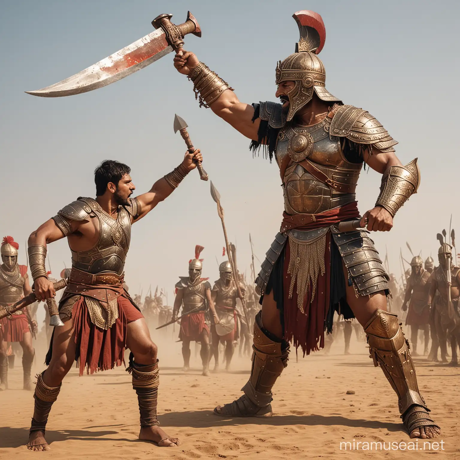 Epic Battle Indian Giant vs LeatherClad Emperor