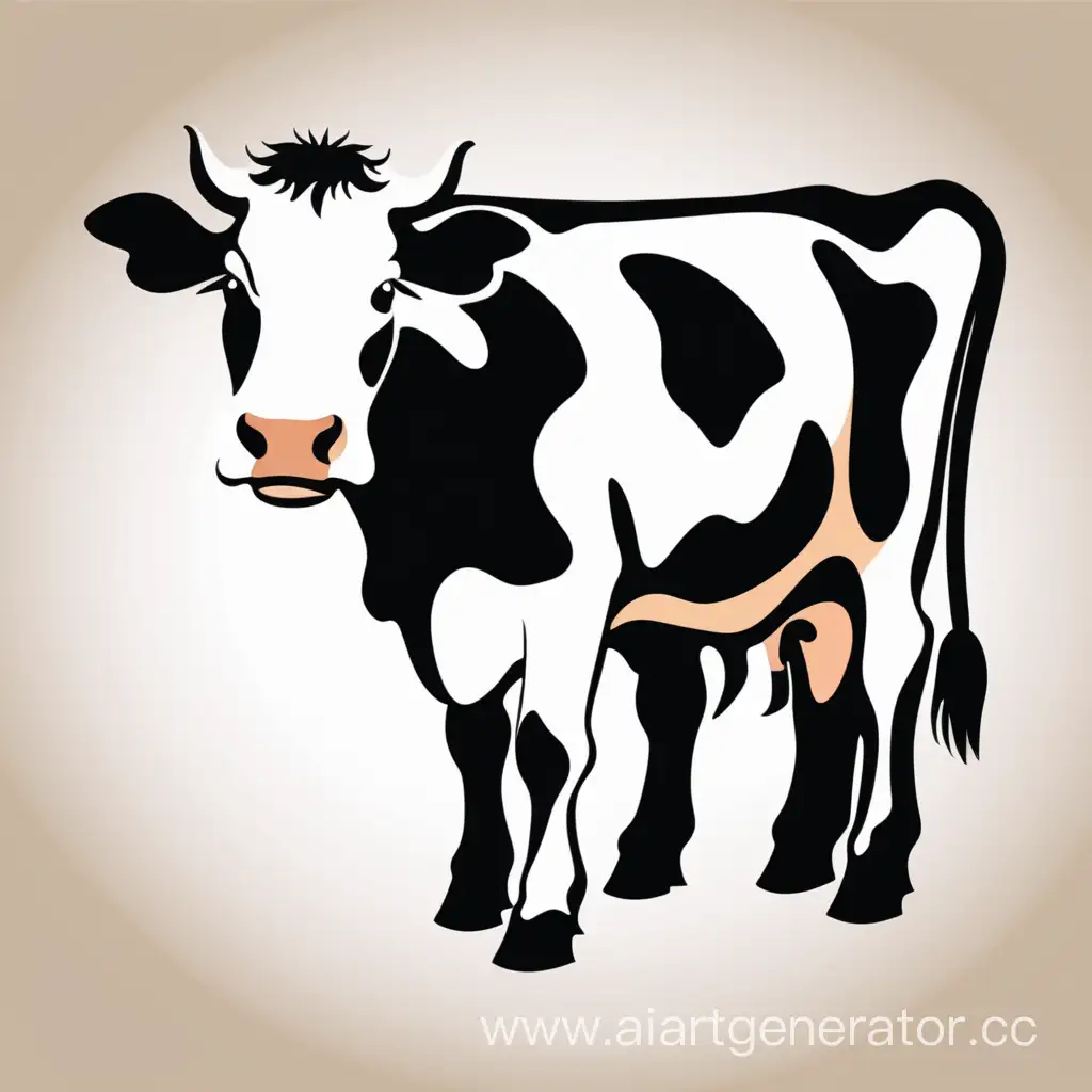 Imagen vectorial de una vaca