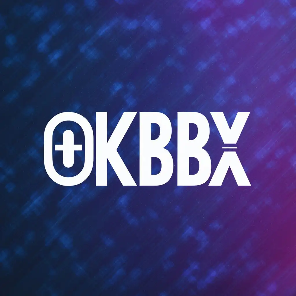 logo, Beatbox, with the text "OKBBX", typography, be used in Entertainment industry