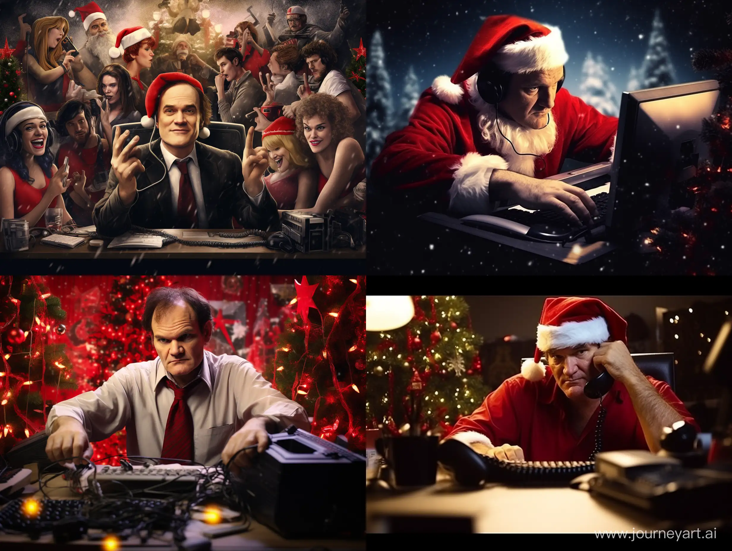 Merry Christmas Quentin Tarantino work on call center