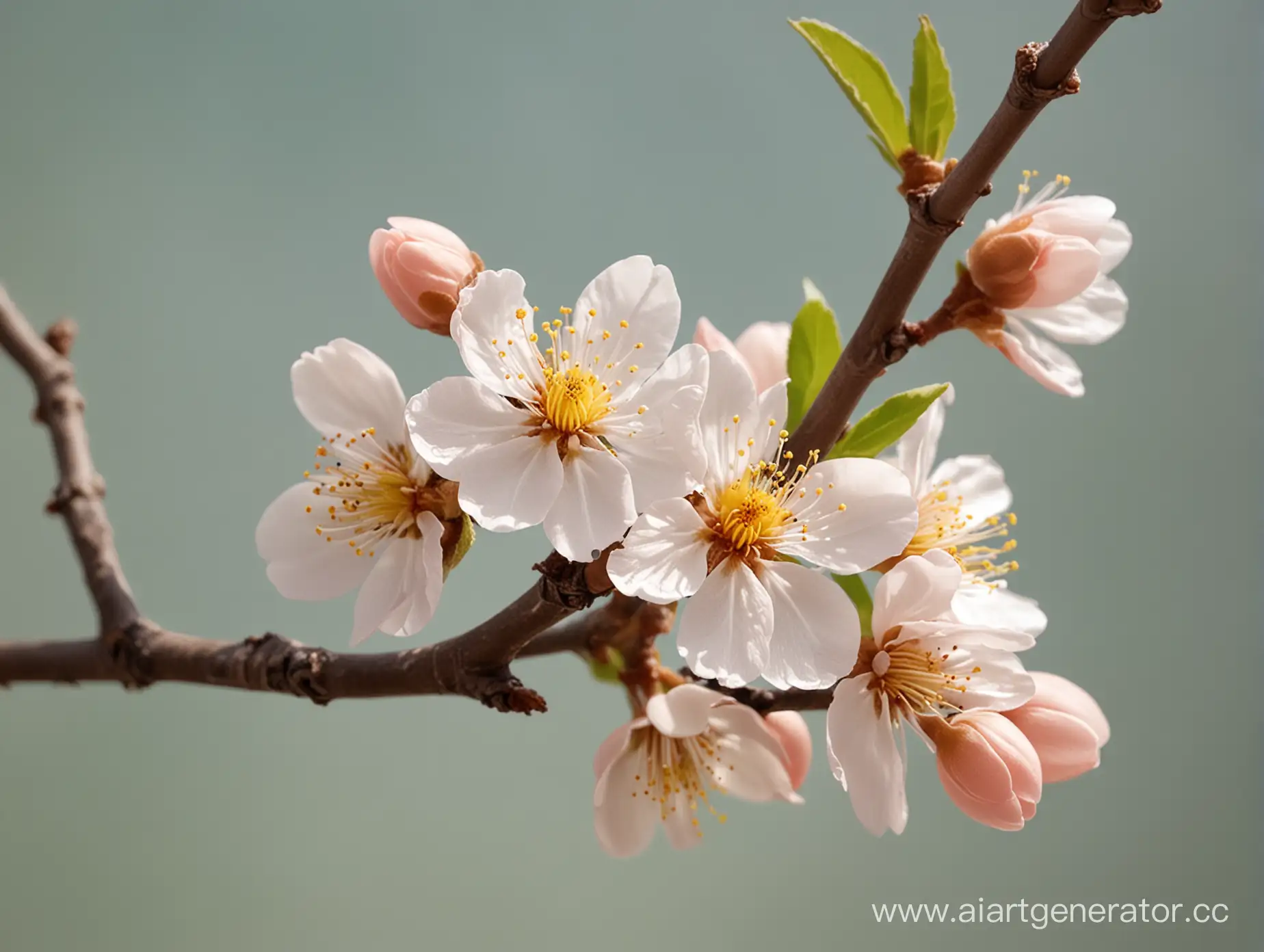 Closeup-of-Apricot-Blossoms-in-Springtime