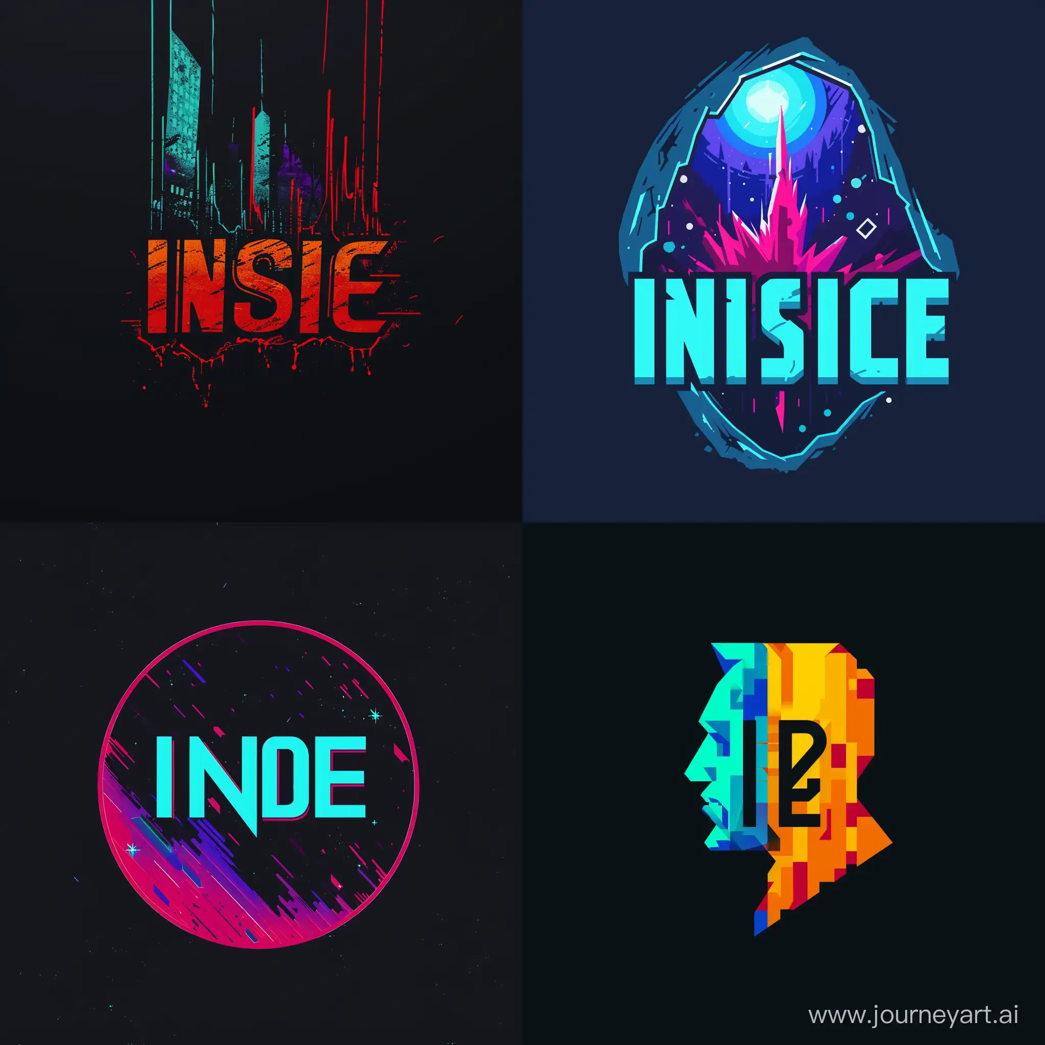 Создай логотип для моего проекта INSIDE. INSIDE это сервер для общения, знакомств, и совместных игр.