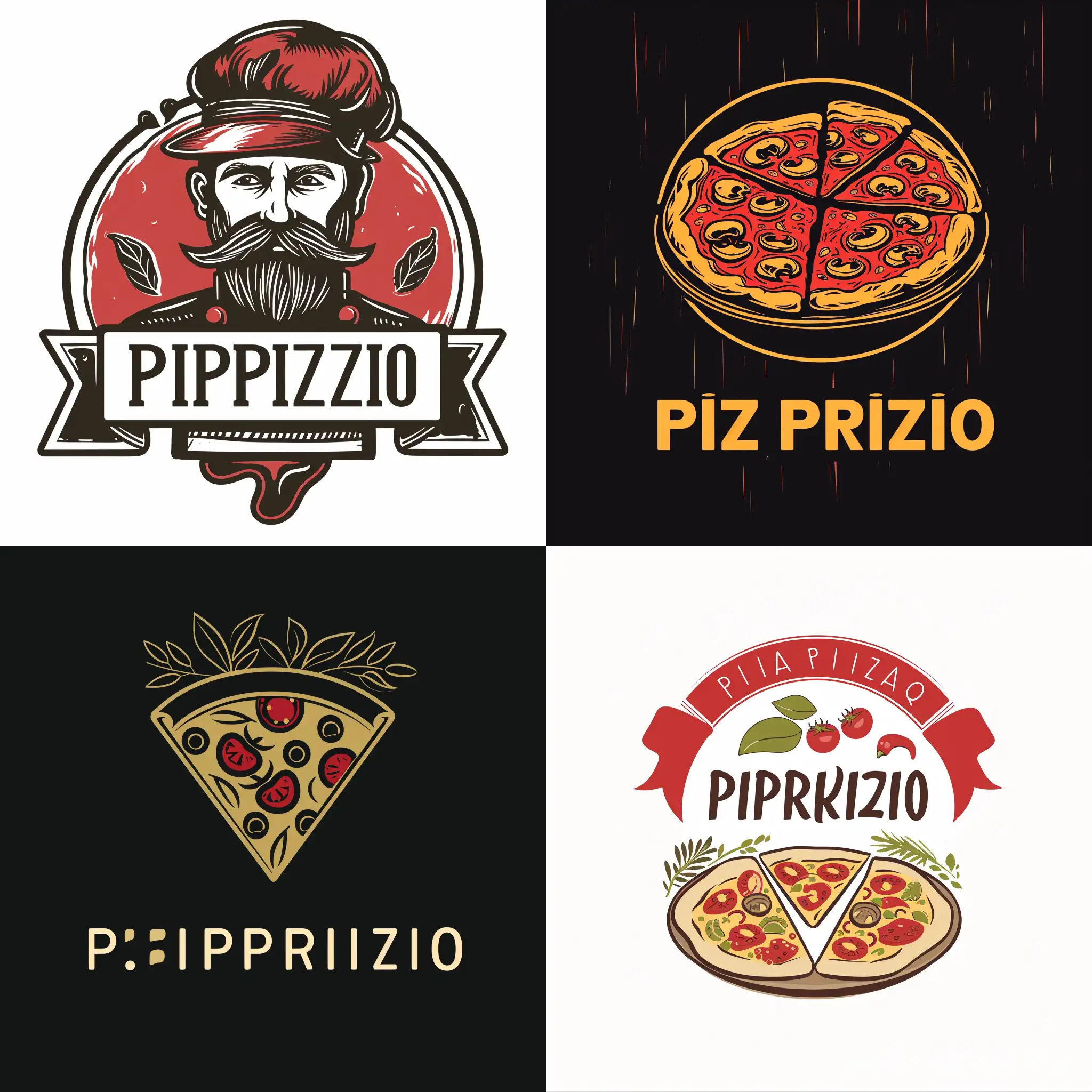 Artistic-Pizza-Privio-Restaurant-Logo-with-Vibrant-Colors