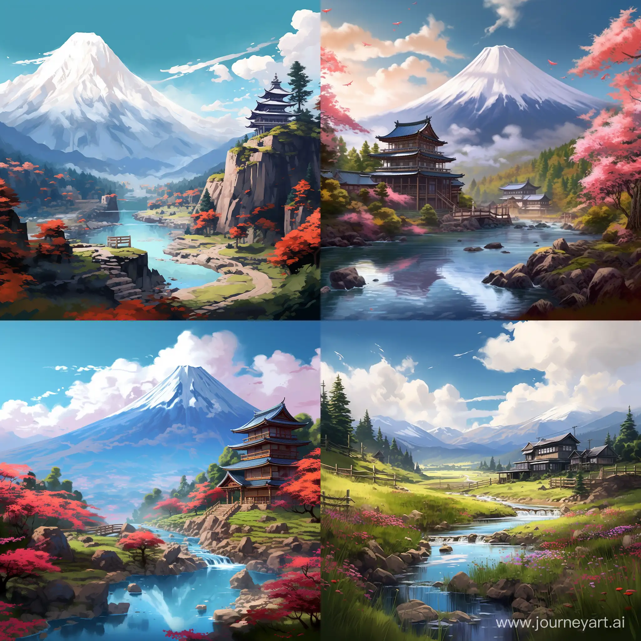 Vibrant-Japanese-Mountain-Scene-Realistic-Digital-Painting