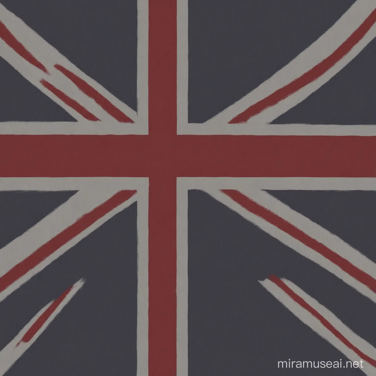 Union Flag but Navy Blue, Grey and Maroon, like a real flag