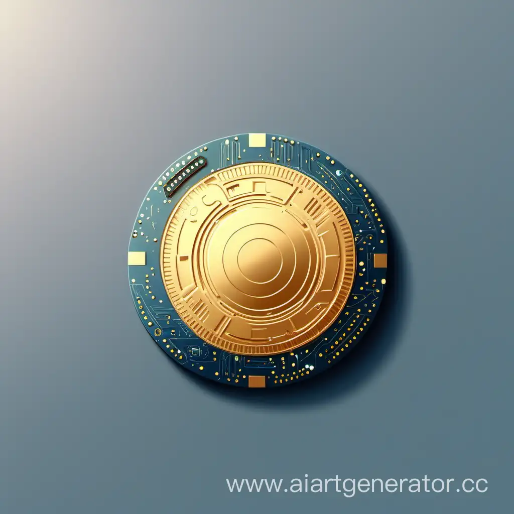 Circular-Space-Chip-with-Celestial-Background