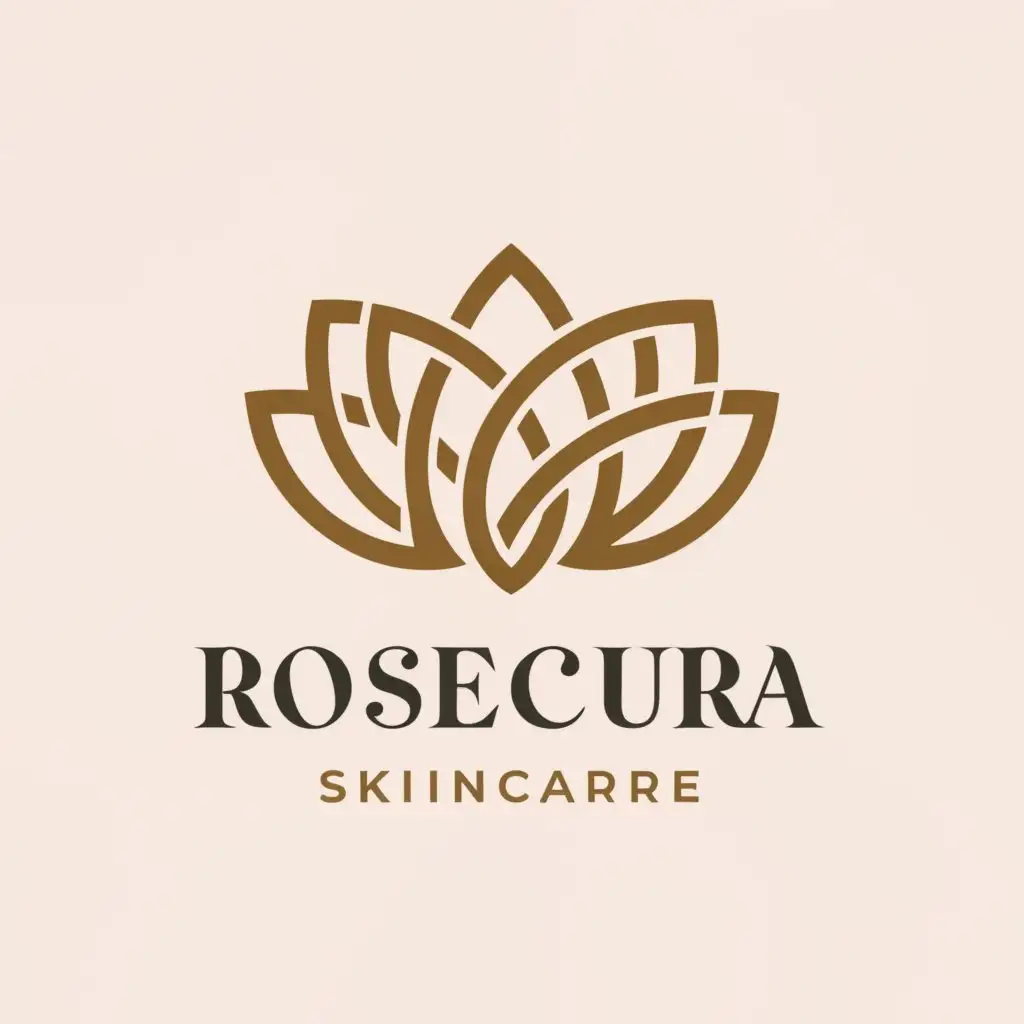 LOGO-Design-For-Rosecura-Clean-and-Elegant-Skincare-Symbol-on-a-Neutral-Background
