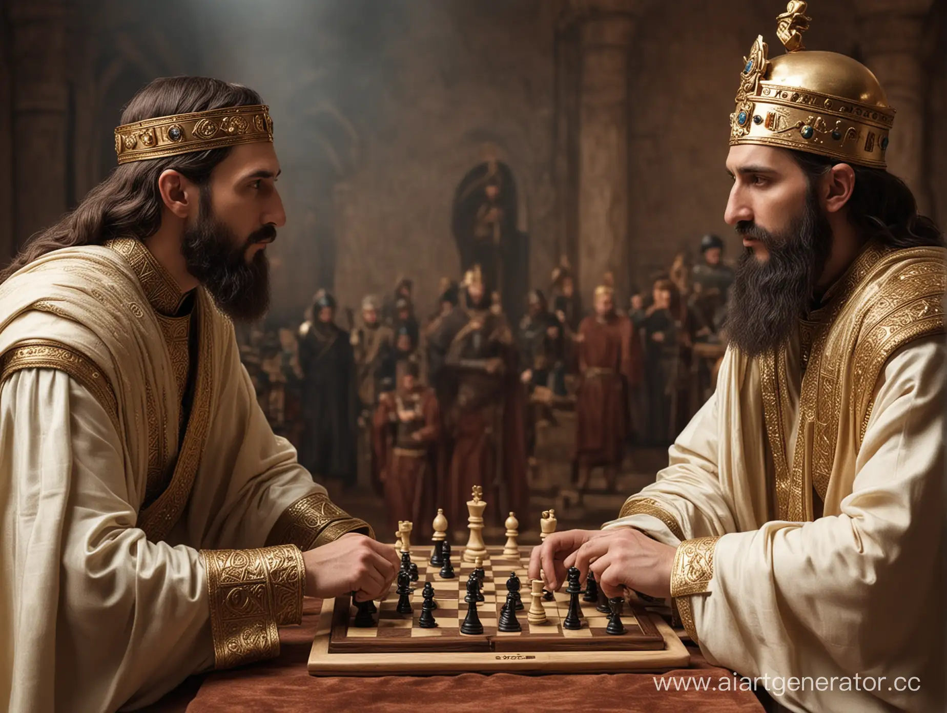 Emperors-Rodion-1-and-Ivan-the-Wisest-Engage-in-Strategic-Chess-Discussion