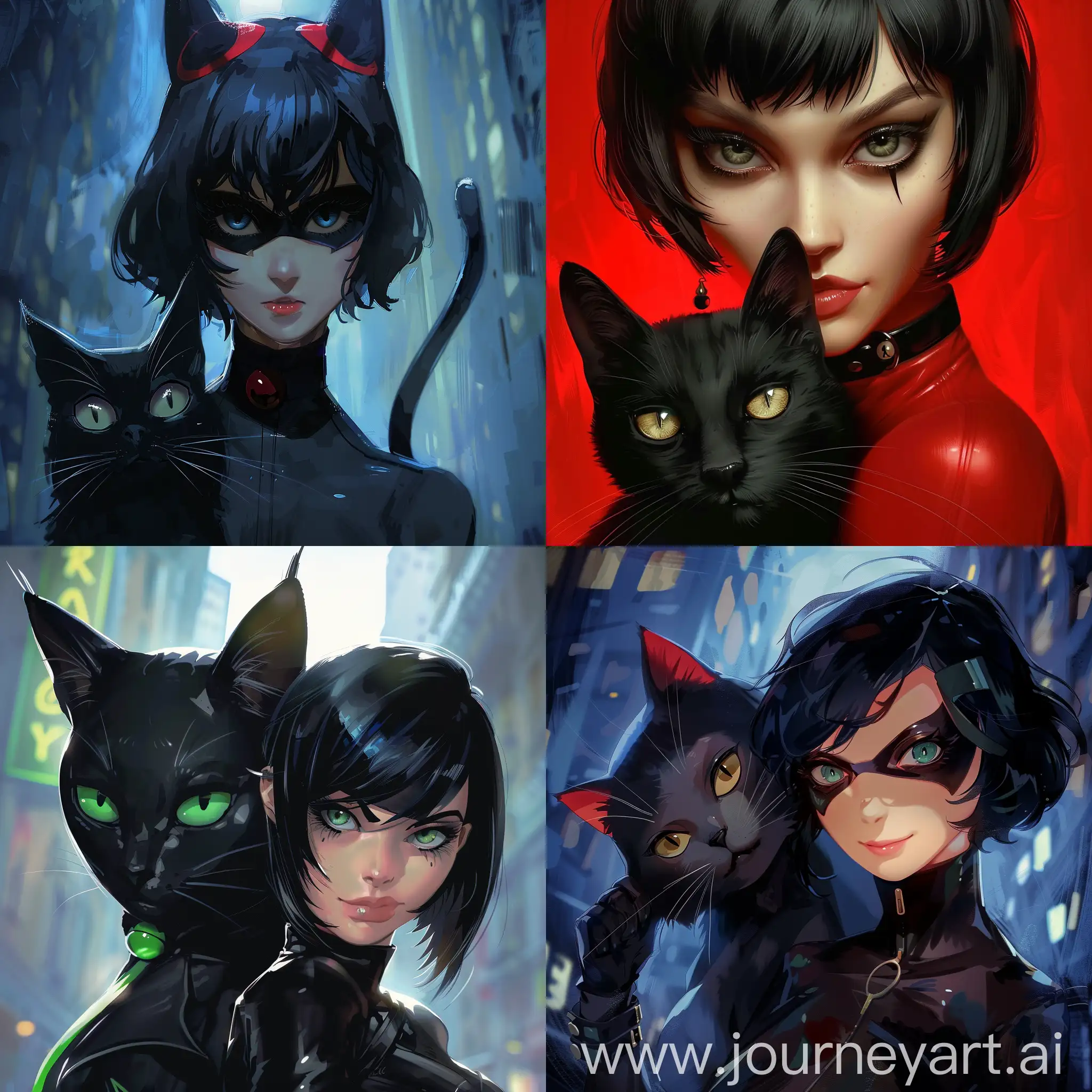 Marinette Dupin-Chen and the Cat Noir