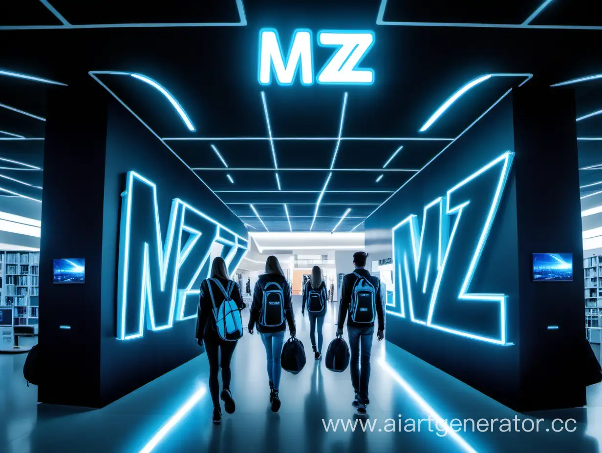 Futuristic-Media-Center-in-Vienna-Glowing-MZ-Logo-and-TechSavvy-Youth