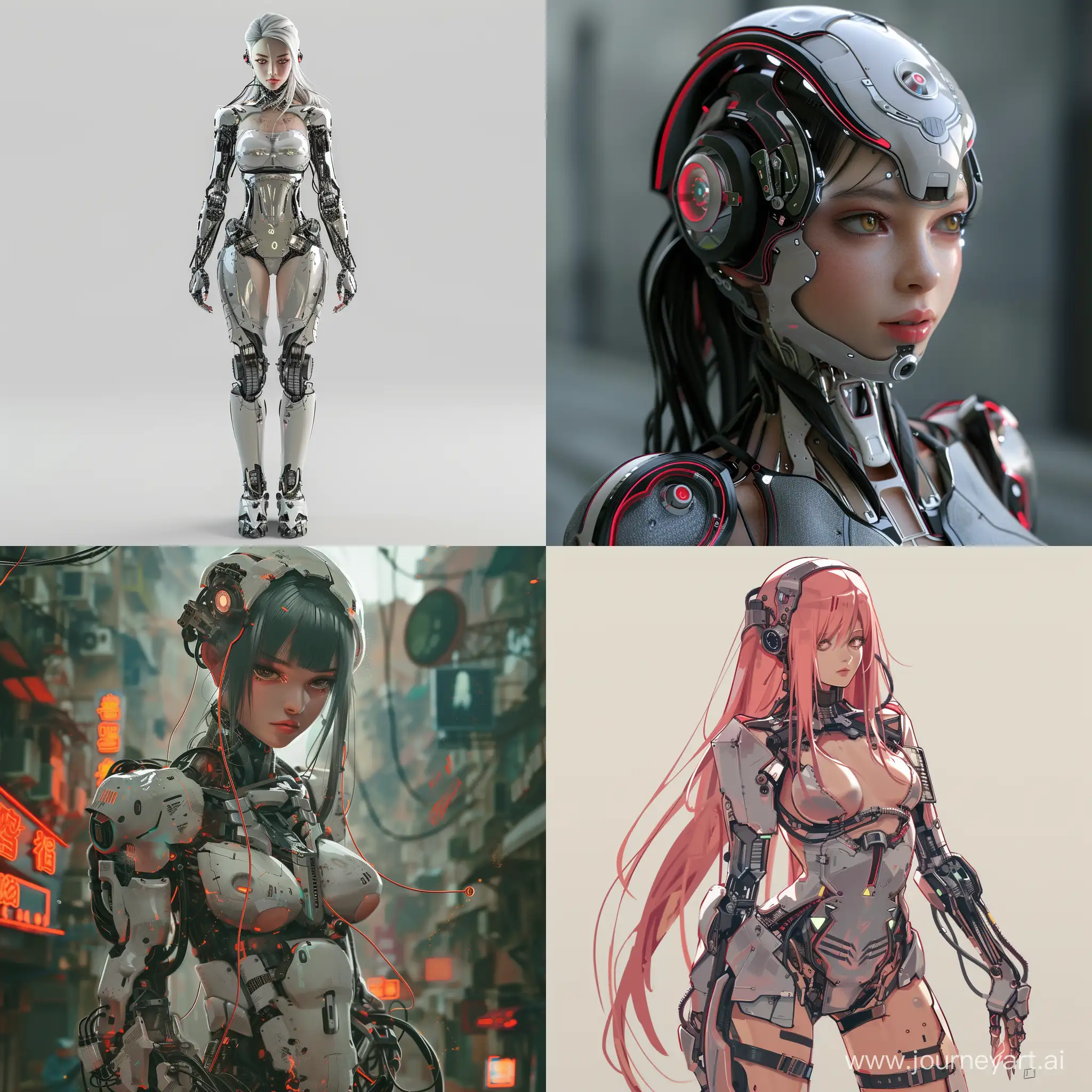 Cyborg-Girl-Standing-Tall-in-Futuristic-Setting