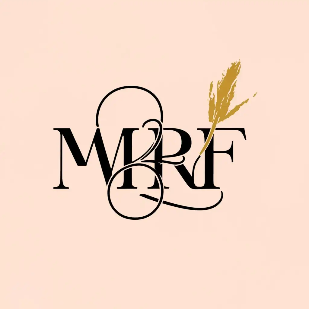 a logo design,with the text "MRF", main symbol:Text, Ladies,Moderate,be used in Beauty Spa industry,clear background
