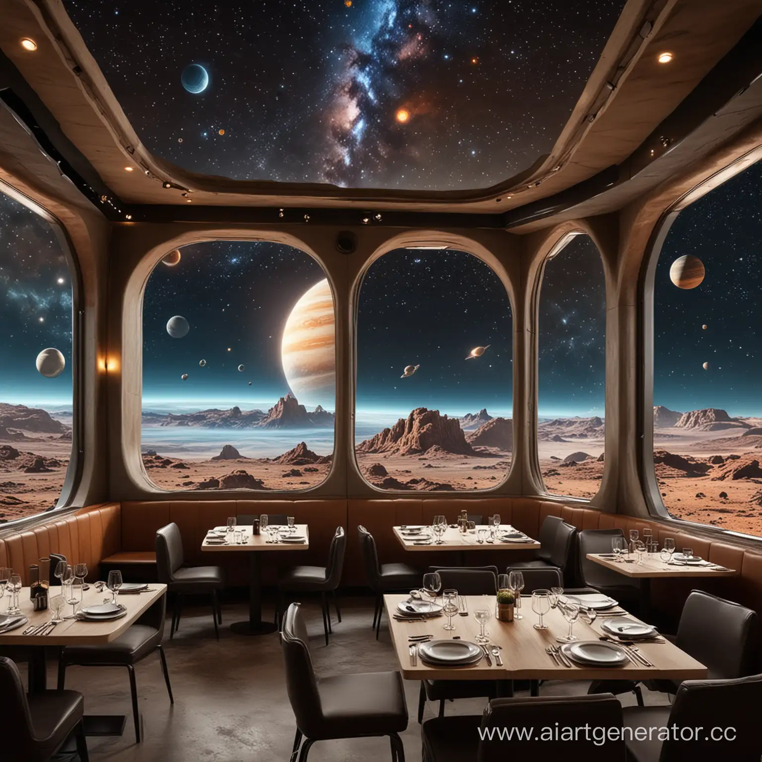 Futuristic-SpaceThemed-Restaurant-with-Realistic-Planet-Views