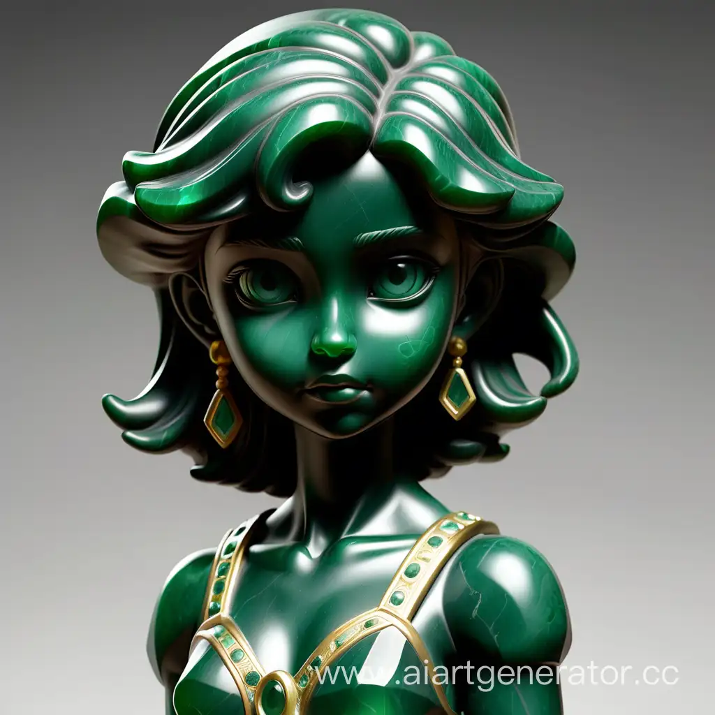 Enchanting-Emerald-Statue-of-a-Graceful-Girl